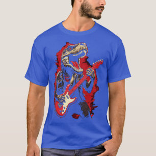 Camiseta Festival del Concierto de Música Roll de Rock Dino
