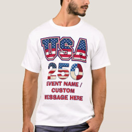 Camiseta Festival del Desfile América 250 Personalizado