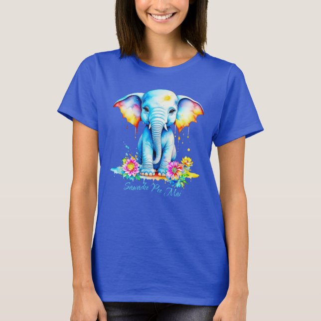 Camiseta Festival del Elefante de Agua Songkran (Anverso)