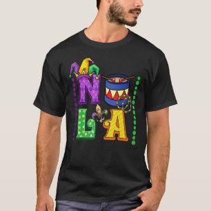 Camiseta Festival Feliz Mardi Gras Carnaval divertido