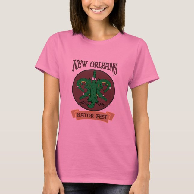 Camiseta Festival Gator 2 de Nueva Orleans (Anverso)
