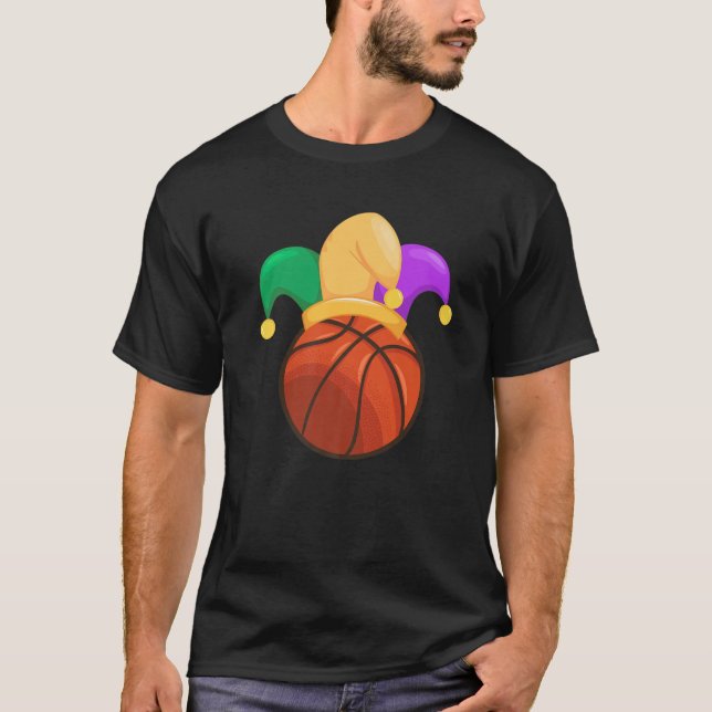 Camiseta Festival Gorra Mardi Gras Jester de Baloncesto div (Anverso)