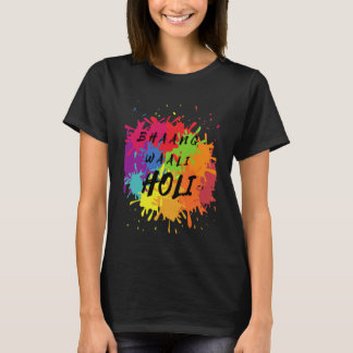 Camiseta Festival Happy Holi India colorea a niños hindúes