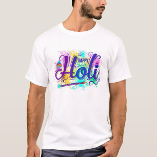 Camiseta Festival Holi De Colores De Primavera Y Amor