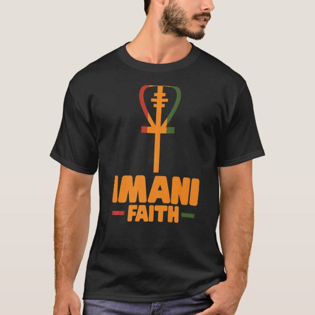 Camiseta Festival Imani Faith Kwanzaa tradiciones africanas (Anverso)