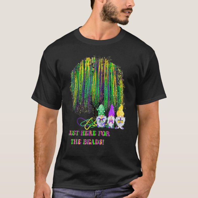 Camiseta Festival Mardi Gras Beads Tree Gnomes New Orleans (Anverso)