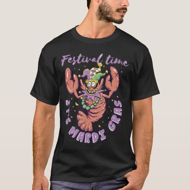 CAMISETA FESTIVAL MARDI GRAS CRAWFISH NEW ORLEANS 2023 (Anverso)