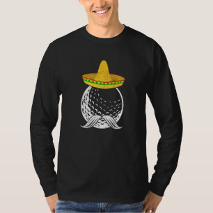 Camiseta Festival Mexicano de Golfer Sombrero Cinco De Mayo