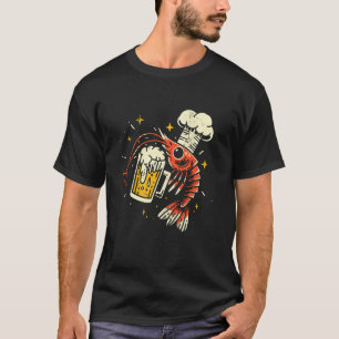 Camiseta Festival Retro Cajun de Comida de Boil de Cangrejo