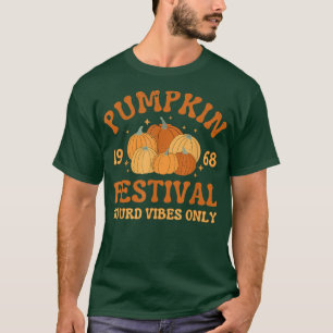Camiseta Festival Retro Pumpkin vibraciones de calabaza sol