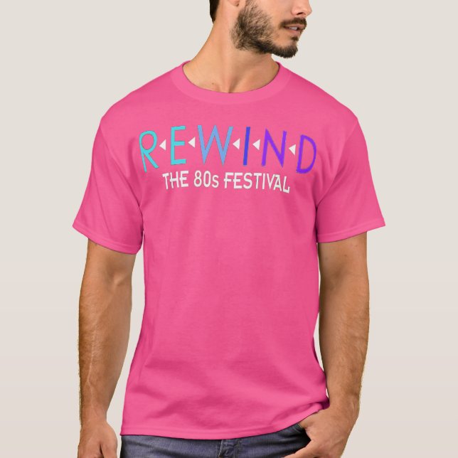 Camiseta Festival Rewind de música retro (Anverso)