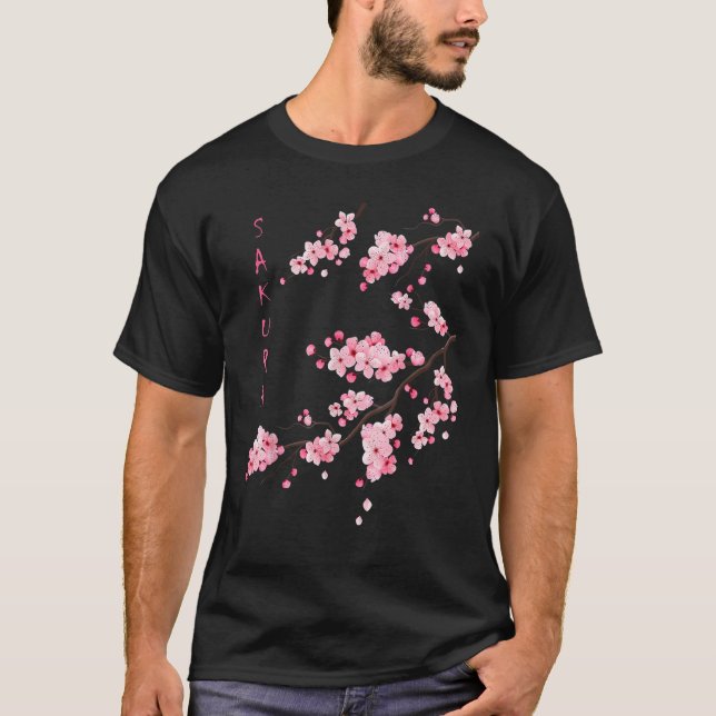 Camiseta Festival Sakura Gr de florecimiento de cerezo japo (Anverso)