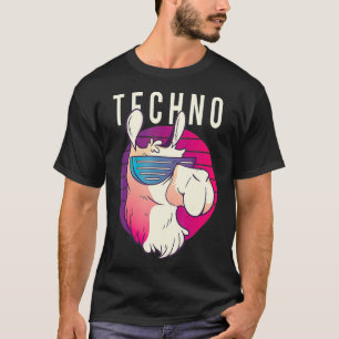 Camiseta Festival Techno Llama DJ Raver Rave Fiesta EDM