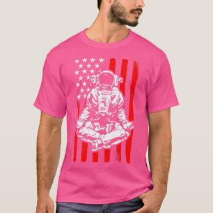 Camiseta Festival Techno Rave EDM Astronauta Trippy Yoga