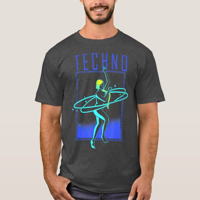 Camiseta Festival Techno Raver DJ Rave Fiesta EDM (Anverso)