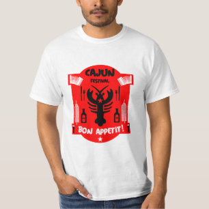 Camiseta Festivales de comida cajún de Luisiana