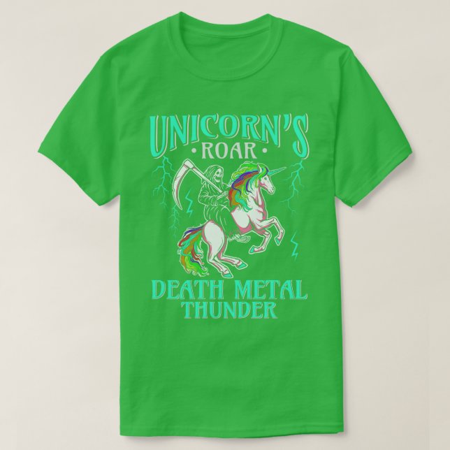 Camiseta Festivales de rock de gótico satan unicornio Metal (Diseño del anverso)