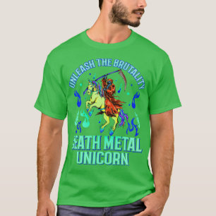 Camiseta Festivales de rock satan unicornio de gótico Metal