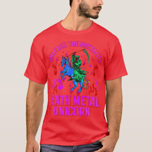 Camiseta Festivales de rock satán unicornio de gótico Metal
