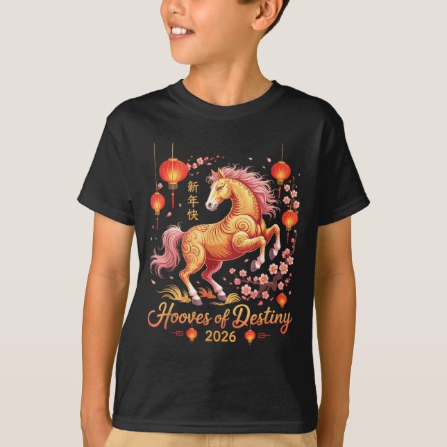 Camiseta Festive 2026 Horse Lady Hooves Of Destiny Zodiac G (Anverso)