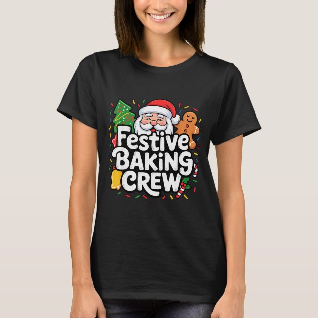Camiseta Festive Baking Crew Soft Palette Holiday Family Ch (Anverso)