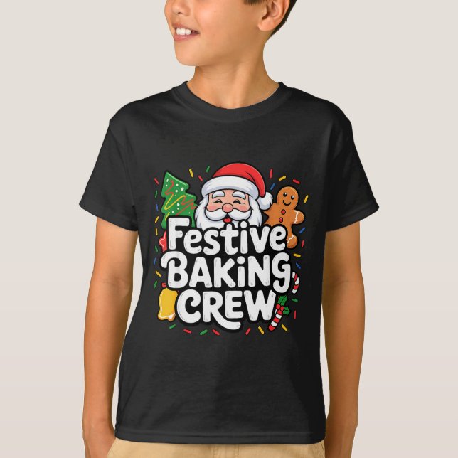 Camiseta Festive Baking Crew Soft Palette Holiday Family Ch (Anverso)