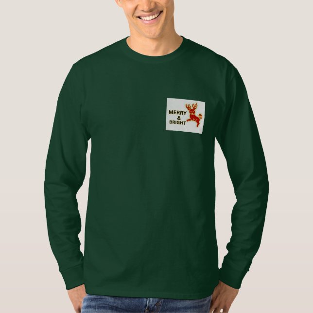 Camiseta Festive Christmas T-Shirt | Customizable Holiday G (Anverso)