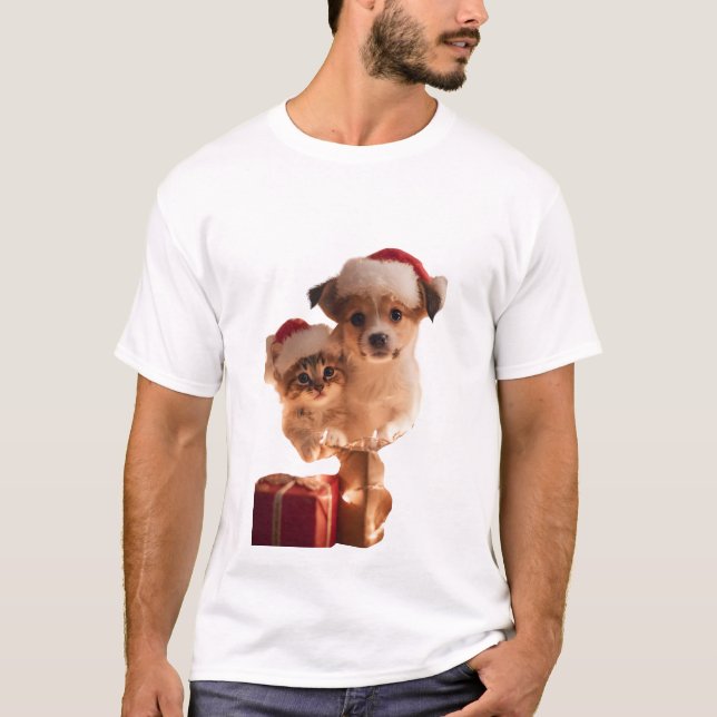 Camiseta Festive Fur Friends (Anverso)