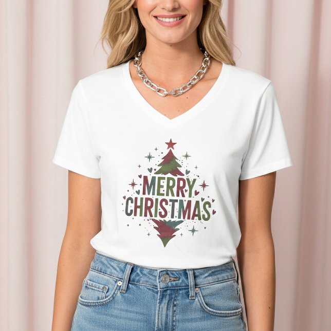 Camiseta Festive Merry Christmas T-Shirt – Colorful Holiday (Subido por el creador)