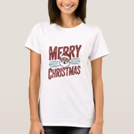 Camiseta Festive Merry Christmas T-Shirt for Holiday Cheer