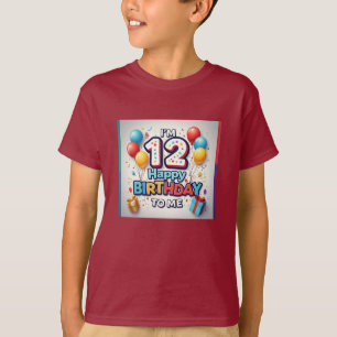 Camiseta Festividad 12ª celebración de cumpleaños de niños