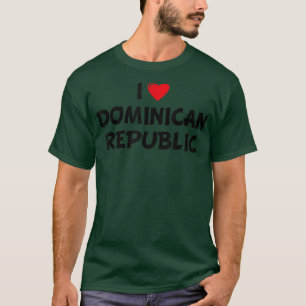 Camiseta Festividad caribeña de corazón rojo me encanta Rep
