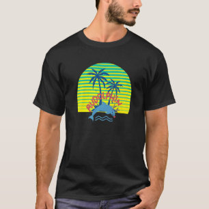 Camiseta Festividad Cuesta Nariz Roja Dolphin Palm Trees Ho