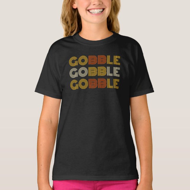 Camiseta Festividad de Acción de Gracias Gobble Gobble Cami (Anverso)