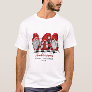 Camiseta Festividad de búfalo de los Navidades Retro Red Gn