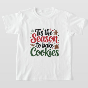 Camiseta Festividad de cocción de galletas temporada unisex