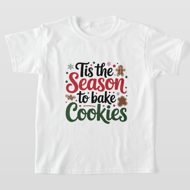 Camiseta Festividad de cocción de galletas temporada unisex (Distribución)