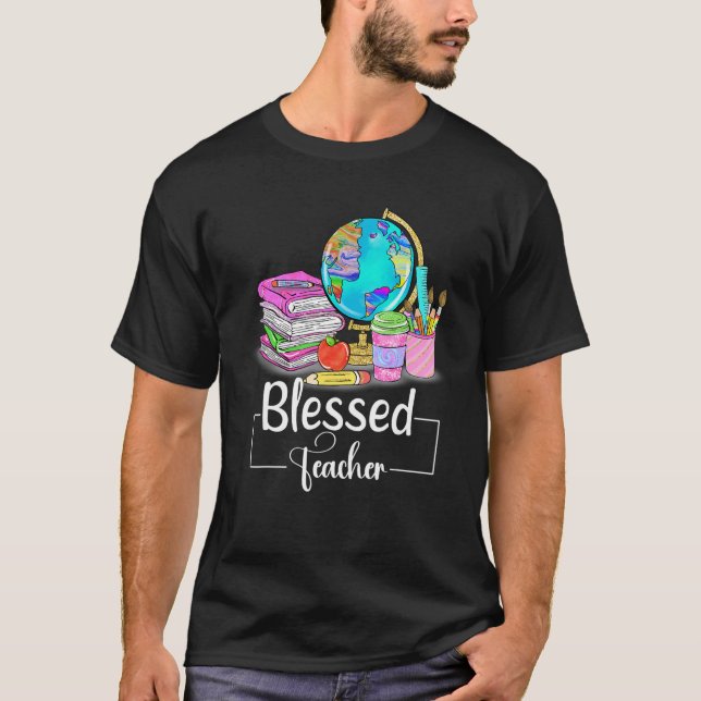 Camiseta Festividad de la gratitud de los profesores de té  (Anverso)