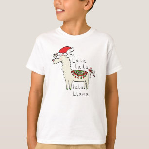 Camiseta Festividad de los Navidades de Llama Cute