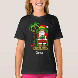 Camiseta Festividad de los Navidades jamaiquinos Rasta Sant