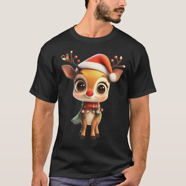 Camiseta Festividad de los renos de invierno (Anverso)