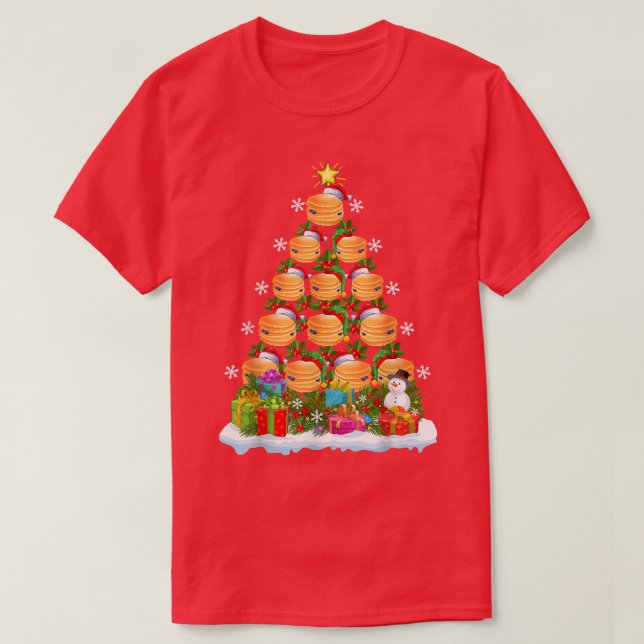 Camiseta Festividad de Navidad en Santa Pancake (Diseño del anverso)