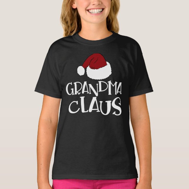 Camiseta Festividad de Navidades de la abuela Claus Cute (Anverso)