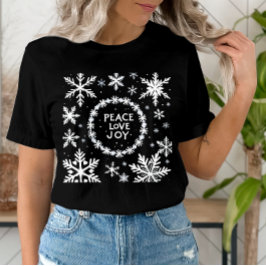 Camiseta Festividad de Navidades de Peace Love Joy