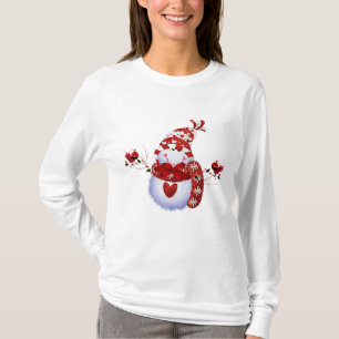 Camiseta Festividad de Navidades de Snowman Berry Cute