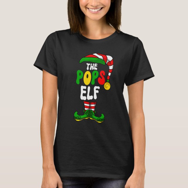 Camiseta Festividad de Navidades del grupo Pops Elf Pajama (Anverso)