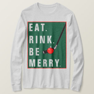 Camiseta Festividad de Navidades divertidos de hockey
