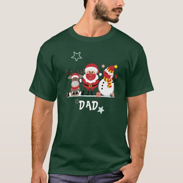 Camiseta Festividad de Navidades familiares personalizados (Anverso)