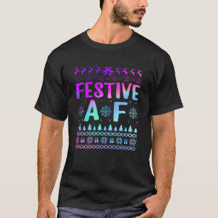 Camiseta Festividad de Navidades feos de hongos de nieve le