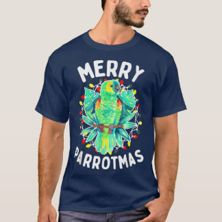 Camiseta Festividad de pájaro divertida del loro de la Amaz